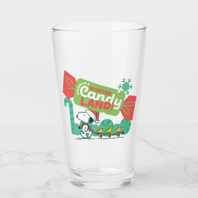 Wandern in einem winterlichen, feinen Land! Glas (Vorderseite)