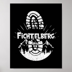 Wandern in Fichtelberg Deutschland Ferienwandern Poster