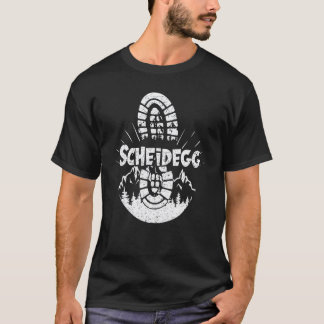 Wandern in Scheidegg Deutschland Urlaub Wanderer T-Shirt