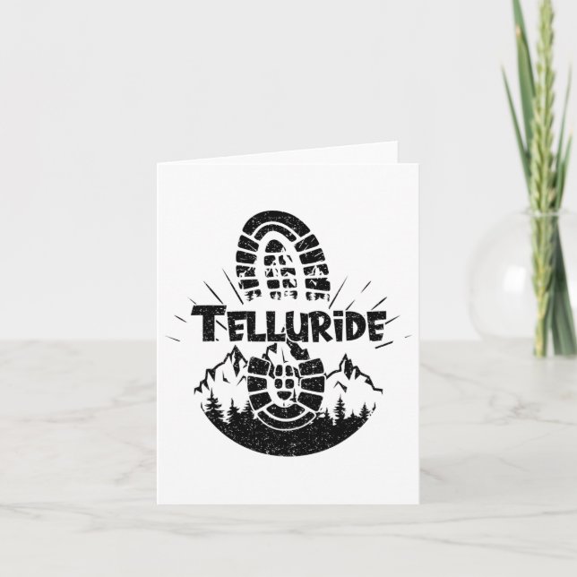 Wandern in Telluride USA Urlaub Ski Karte (Vorderseite)