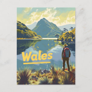 Wandern in Wales Postkarte