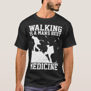 Wandern ist eine der besten Medizin im Freien Wand T-Shirt