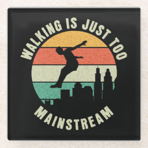 Wandern ist einfach zu Mainstream Glasuntersetzer