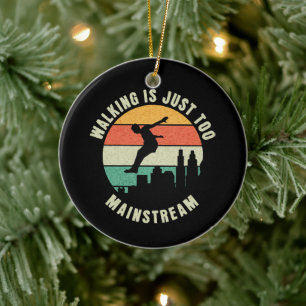 Wandern ist einfach zu Mainstream Keramik Ornament