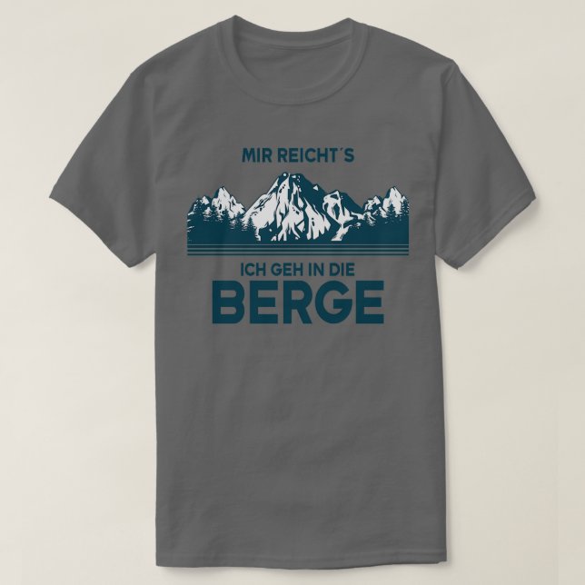 Wandern ist genug für mich, um zum Berg zu gehen T-Shirt (Design vorne)