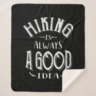 Wandern ist immer eine gute Idee Outdoor Camping Sherpadecke