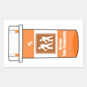 Wandern ist mein Medikament Rechteckiger Aufkleber