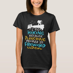 Wandern ist meine Therapie für Wanderer Camping T-Shirt