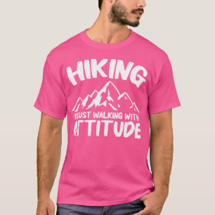 Wandern ist nur zu Fuß mit atemberaubender Sonne W T-Shirt