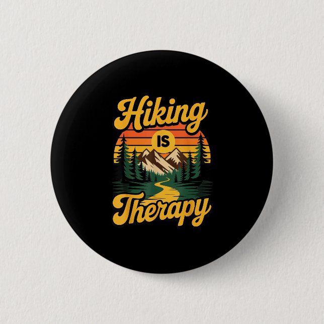 Wandern ist Therapie  Button (Vorderseite)