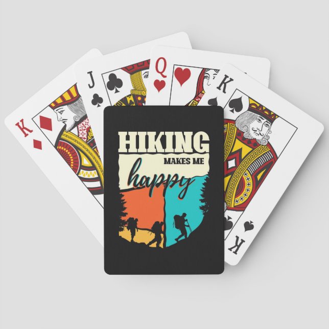Wandern macht mich glücklich spielkarten (Rückseite)