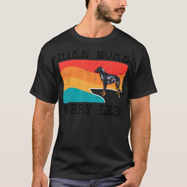Wandern mehr Sorgen weniger Beauceron Grafik Wande T-Shirt (Vorderseite)