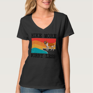 Wandern mehr Sorgen weniger St. Bernard Grafik Wan T-Shirt