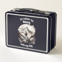 Wandern mit meinem Hund Metal Lunchbox