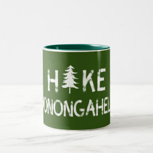Wandern Monongahela West Virginia Tree Zweifarbige Tasse