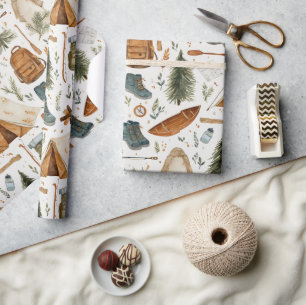 Wandern & Natur Outdoor-Camping-Abenteuer-Reise  Geschenkpapier