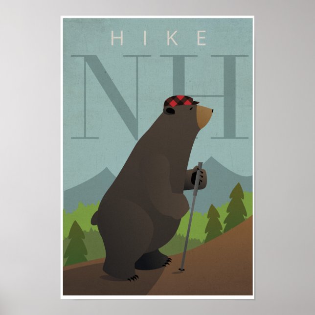 Wandern New Hampshire Poster (Vorne)