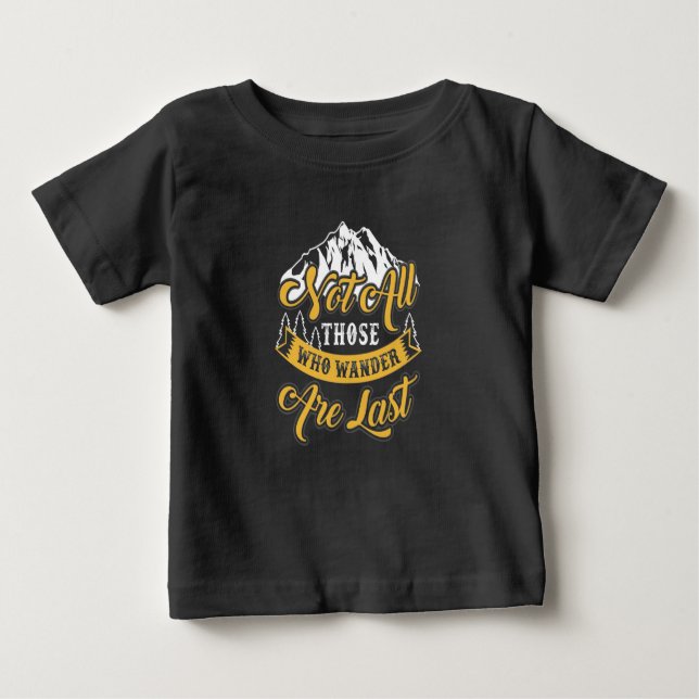 Wandern nicht alle, die wandern baby t-shirt (Vorderseite)