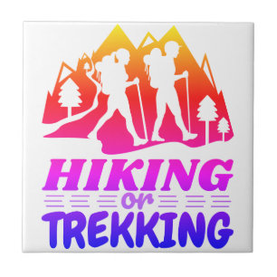 Wandern oder Trekking Fliese