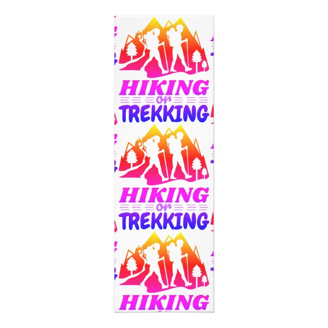 Wandern oder Trekking Fotodruck (Vorne)