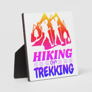 Wandern oder Trekking Fotoplatte