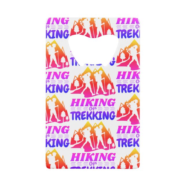 Wandern oder Trekking Geldbeutel Flaschenöffner (Vorderseite)