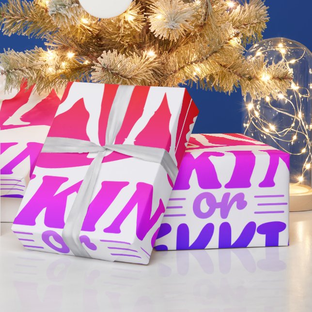 Wandern oder Trekking Geschenkpapier (Feiertage)