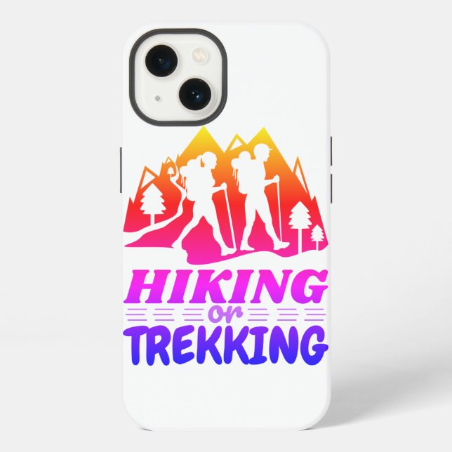 Wandern oder Trekking iPhone Hülle (Rückseite)