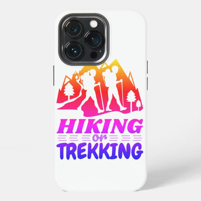 Wandern oder Trekking iPhone Hülle (Hinten)