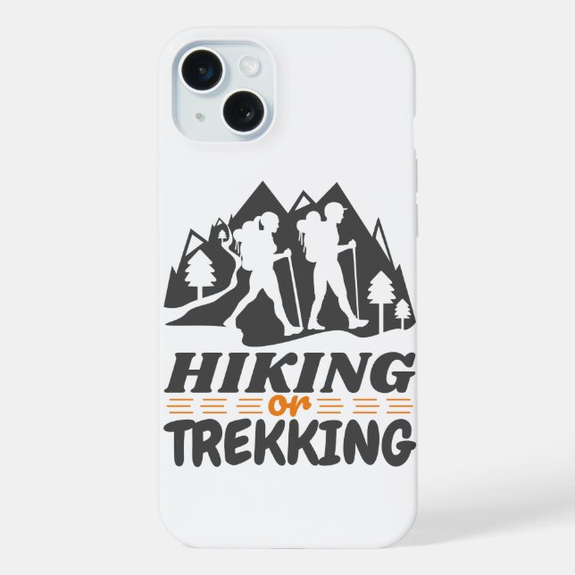 Wandern oder Trekking iPhone Hülle (Rückseite)