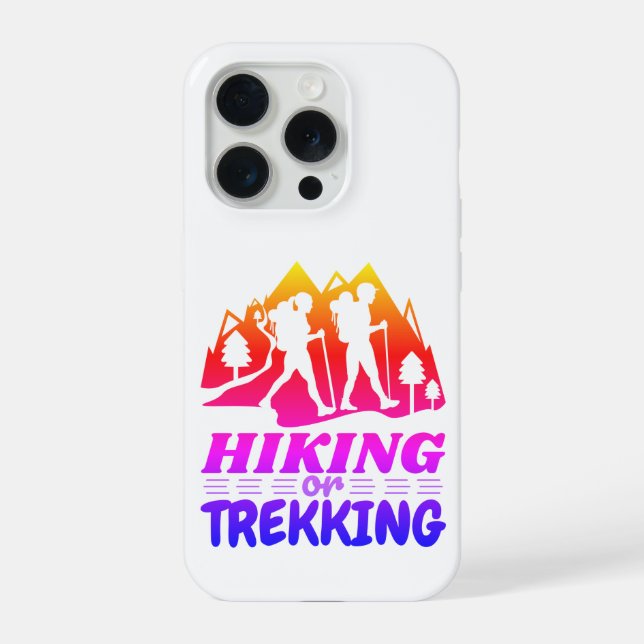 Wandern oder Trekking iPhone Hülle (Rückseite)