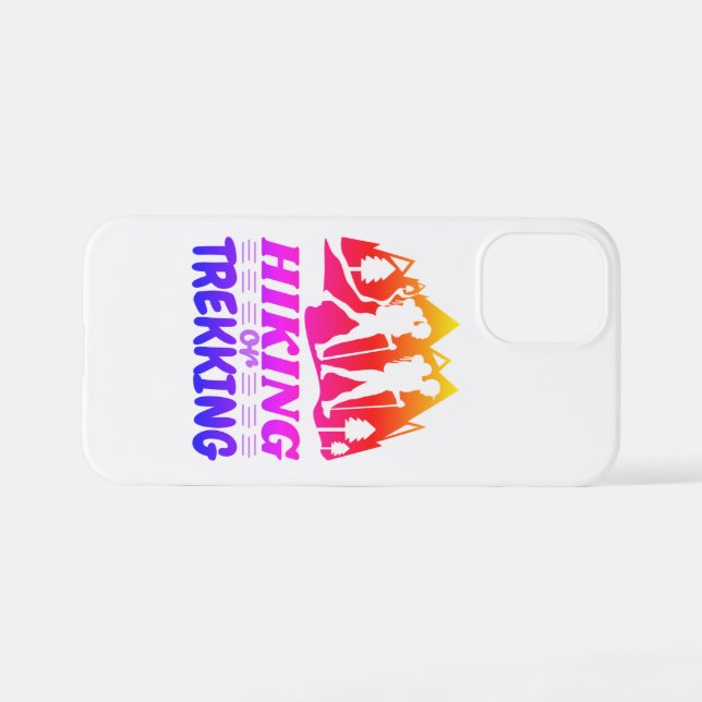 Wandern oder Trekking iPhone Hülle (Rückseite (Horizontal))