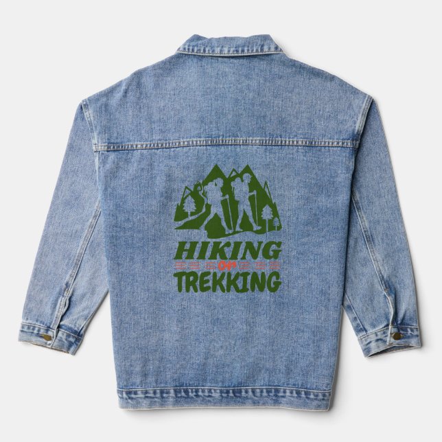 Wandern oder Trekking Jeansjacke (Rückseite)