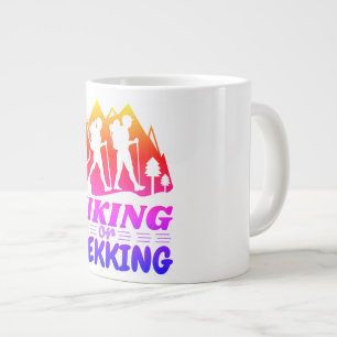 Wandern oder Trekking Jumbo-Tasse