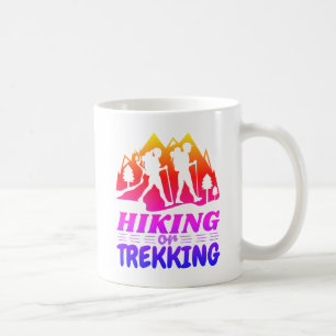 Wandern oder Trekking Kaffeetasse