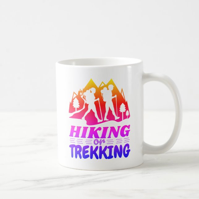 Wandern oder Trekking Kaffeetasse (Rechts)