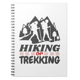 Wandern oder Trekking Notizblock