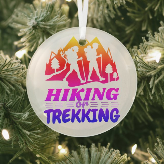 Wandern oder Trekking Ornament Aus Glas (InSitu)