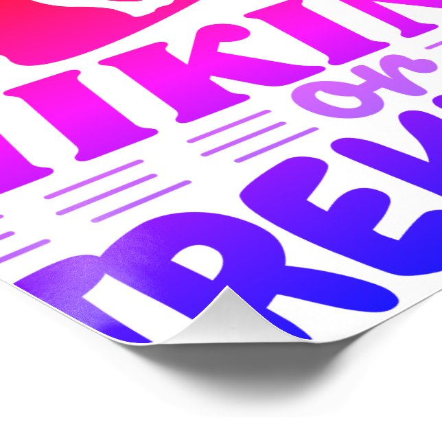 Wandern oder Trekking Poster (Ecke)