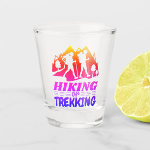 Wandern oder Trekking Schnapsglas