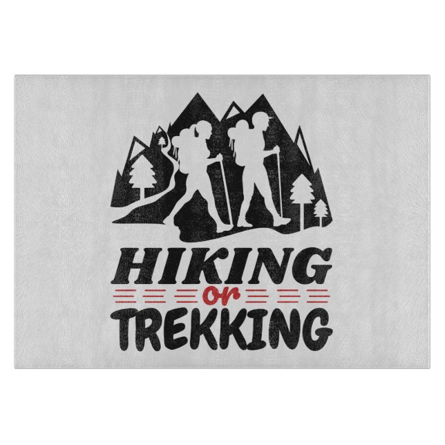 Wandern oder Trekking Schneidebrett (Vorderseite)
