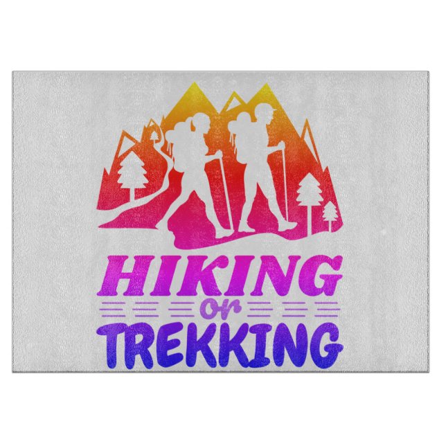 Wandern oder Trekking Schneidebrett (Vorderseite)