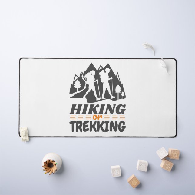 Wandern oder Trekking Schreibtischunterlage (Kindertisch)