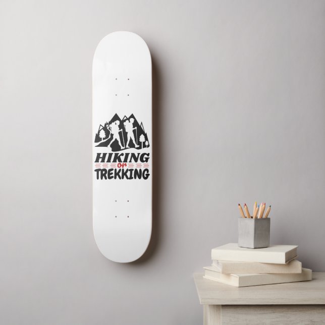 Wandern oder Trekking Skateboard (Wandkunst)