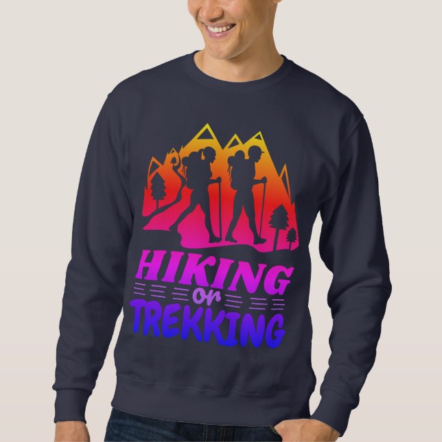 Wandern oder Trekking Sweatshirt (Vorderseite)