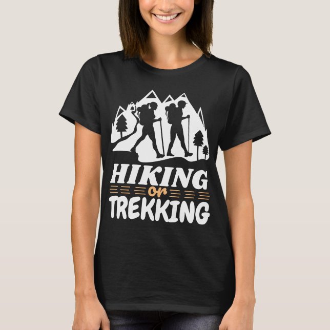 Wandern oder Trekking T-Shirt (Vorderseite)