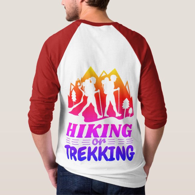 Wandern oder Trekking T-Shirt (Rückseite)