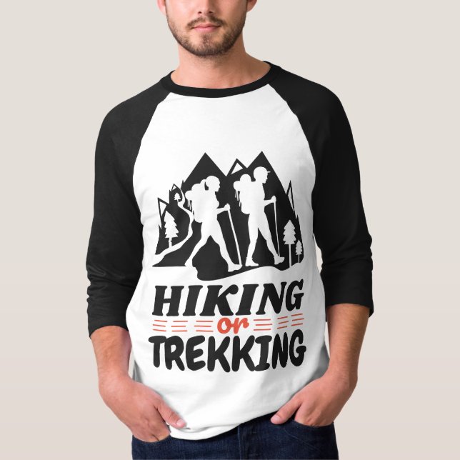 Wandern oder Trekking T-Shirt (Vorderseite)