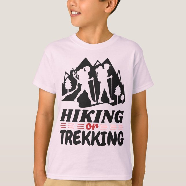 Wandern oder Trekking T-Shirt (Vorderseite)