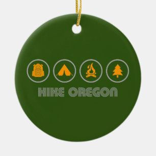 Wandern Oregon Keramik Ornament